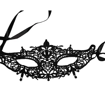 Ажурна маска на очі чорного кольору Easy Life BDSM Desire Talla