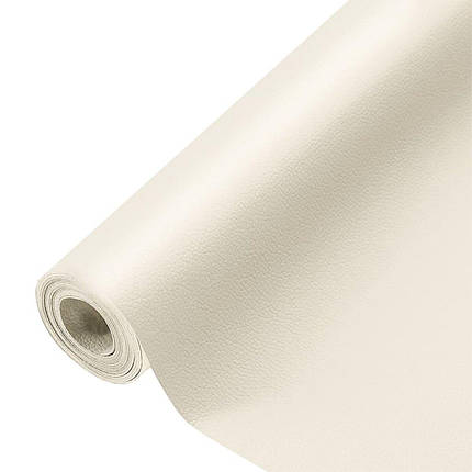 Самоклеюча екошкіра у рулоні 1.37х3м х 0.5мм Молочний SW-00000281, фото 1
