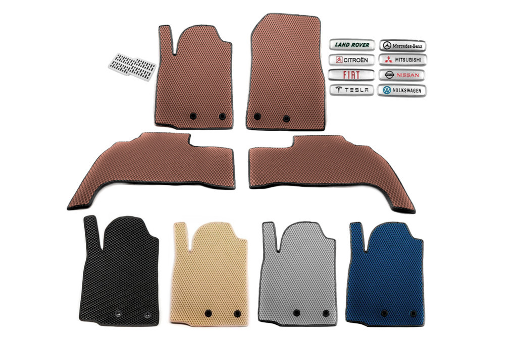 Килимки EVA (HB, Коричневий) для Peugeot 107