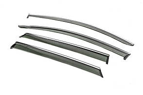 Вітровики з хромом Niken Luxury  4 шт  для Toyota bZ4X, фото 2