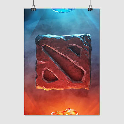 Плакат "Дота 2, лого, Dota 2", 60×43см, фото 1