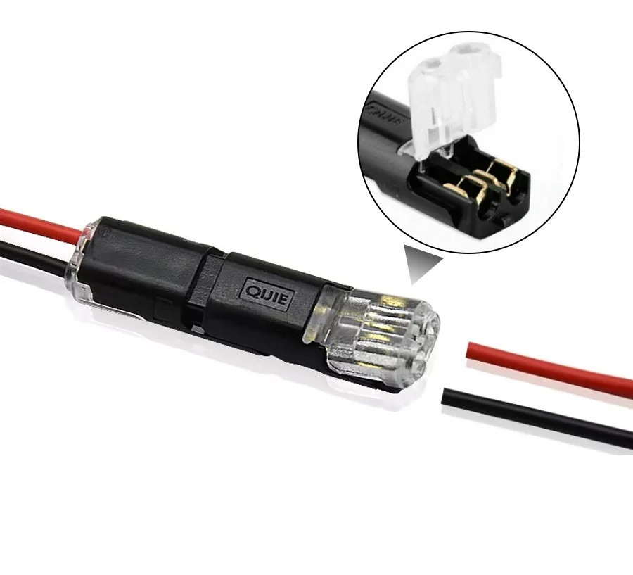 З'єднувач прямий CH2 на 2 контакти, 10A, затискний, для з'єднання кабелів AWG22-18, фото 1