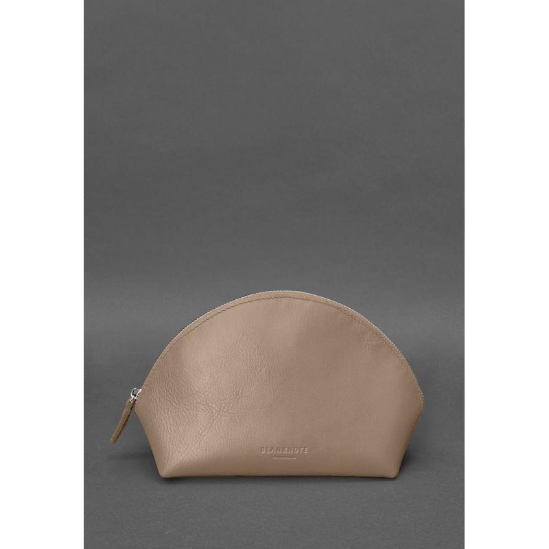 Жіноча шкіряна косметичка 8.0 Світло-бежева 4942285