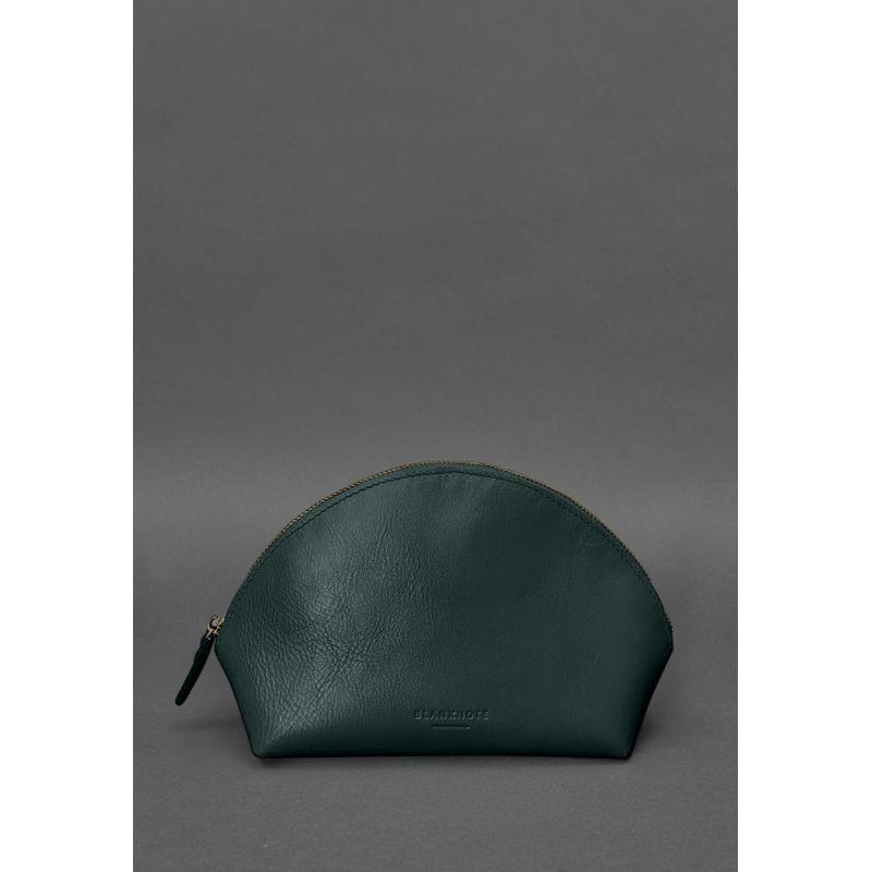 Жіноча шкіряна косметичка 8.0 Зелена 4942286
