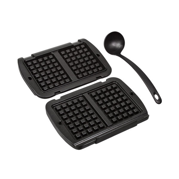 Набір жаркових панелей (2 шт.) для вафель + ложка-дозатор до електрогрилю Tefal чорний