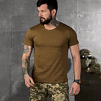 Тактическая хлопковая футболка койот размер M