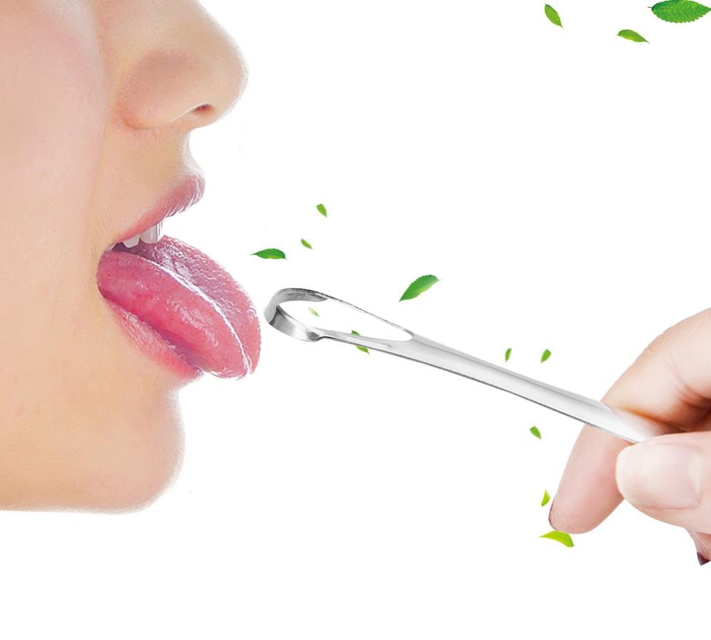 Скребок для язика з неіржавкої сталі - фото 1 - id-p2536119172