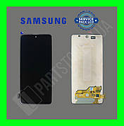 Дисплей Samsung A515 Black А51 2020 (GH82-21669A) сервісний оригінал без рамки (переклеєне скло)