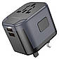 Мережевий зарядний пристрій BOROFONE BAC13 Leader 3-port PD20W(1C2A) universal conversion charger Black, фото 4
