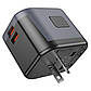Мережевий зарядний пристрій BOROFONE BAC13 Leader 3-port PD20W(1C2A) universal conversion charger Black, фото 6