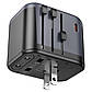 Мережевий зарядний пристрій BOROFONE BAC13 Leader 3-port PD20W(1C2A) universal conversion charger Black, фото 7