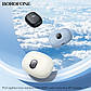Бездротові навушники BOROFONE FQ4 Lighten true wireless ANC+ENC noise reduction BT headset Milky white, фото 5
