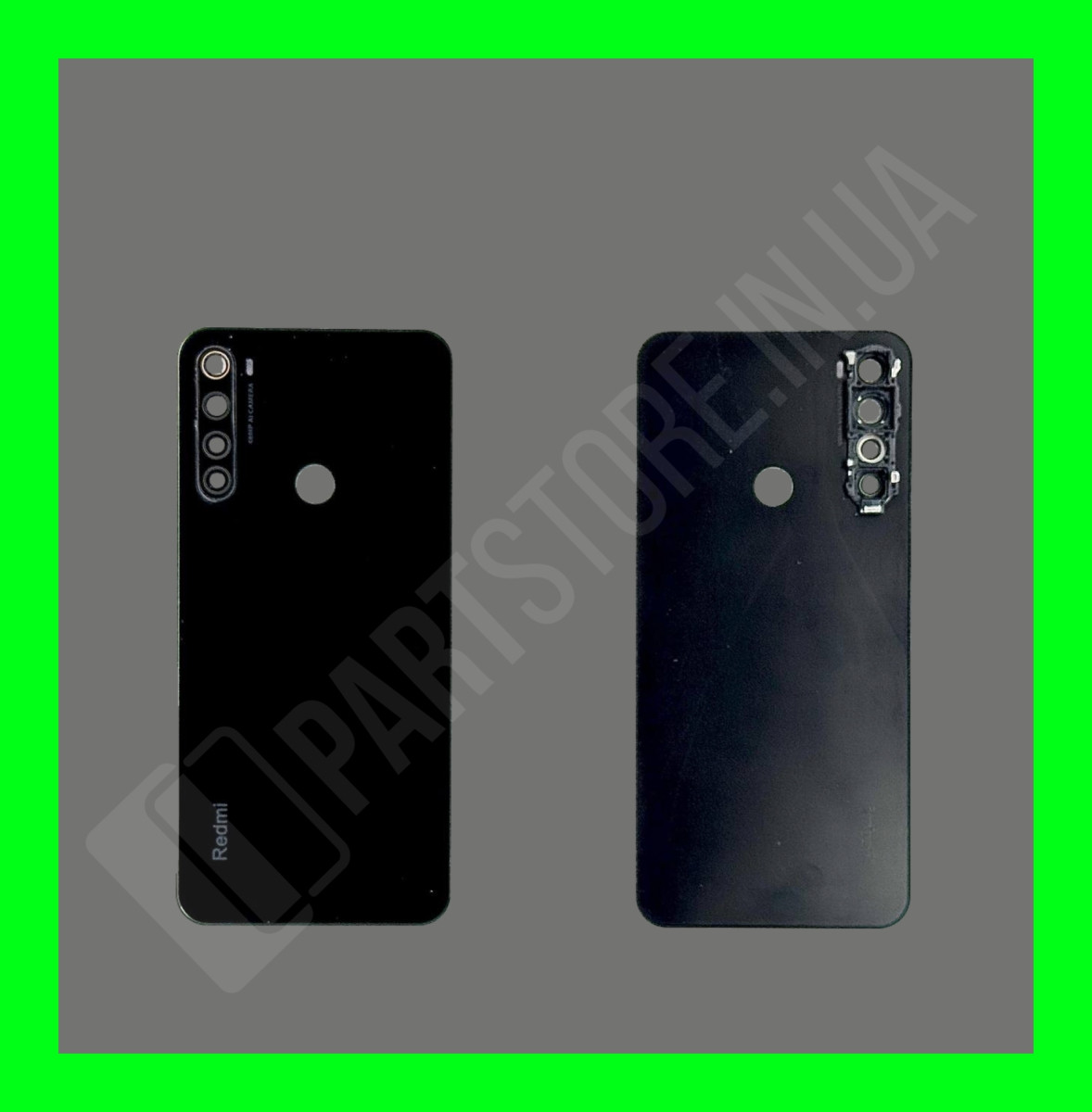 Кришка Xiaomi Redmi Note 8 Gray зі склом камери