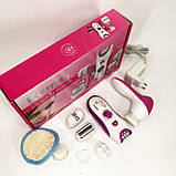 Ефективна пемза Kemei KM-3066, Тример для жінок, Жіночий тример для тіла, Електричний епілятор пилка ST-87, фото 10