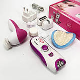 Ефективна пемза Kemei KM-3066, Тример для жінок, Жіночий тример для тіла, Електричний епілятор пилка ST-87, фото 2