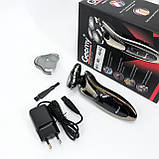 Бритви акумуляторні Gemei GM-7719, Електробритва, Електрична машинка для стрижки, Портативне гоління QX-41, фото 4
