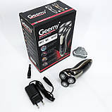 Бритви акумуляторні Gemei GM-7719, Електробритва, Електрична машинка для стрижки, Портативне гоління QX-41, фото 7