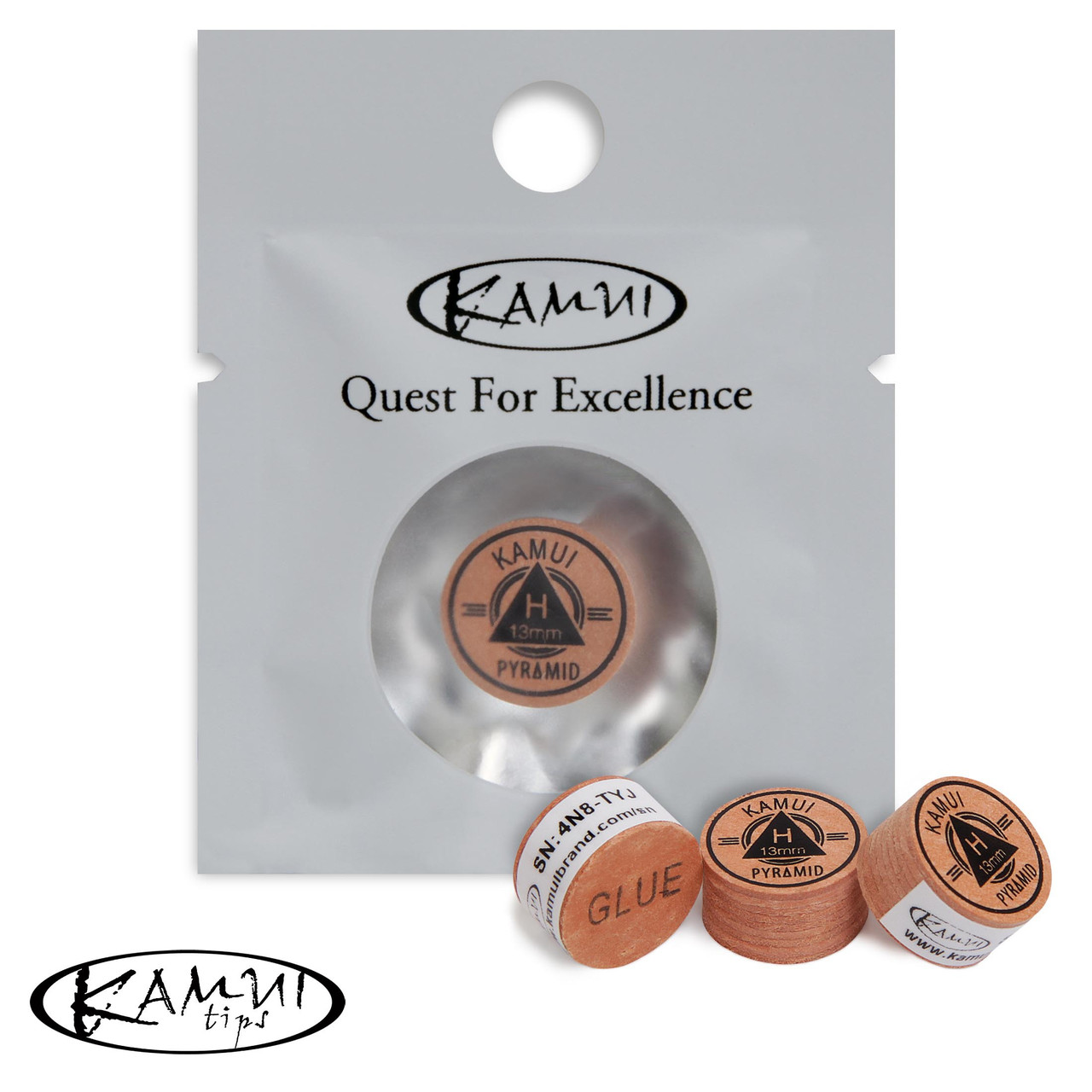 Наклейка для більярдного кия Kamui Pyramid Original 13 мм Hard 1 шт., фото 1
