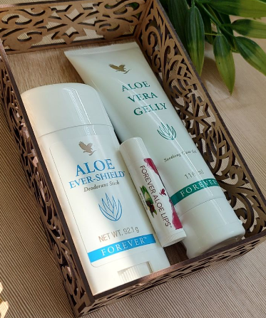 Подарунок у мереживній скринці. Набір подарунковий дезодарант, гігієнічна помада, крем Форевер. Forever, фото 1