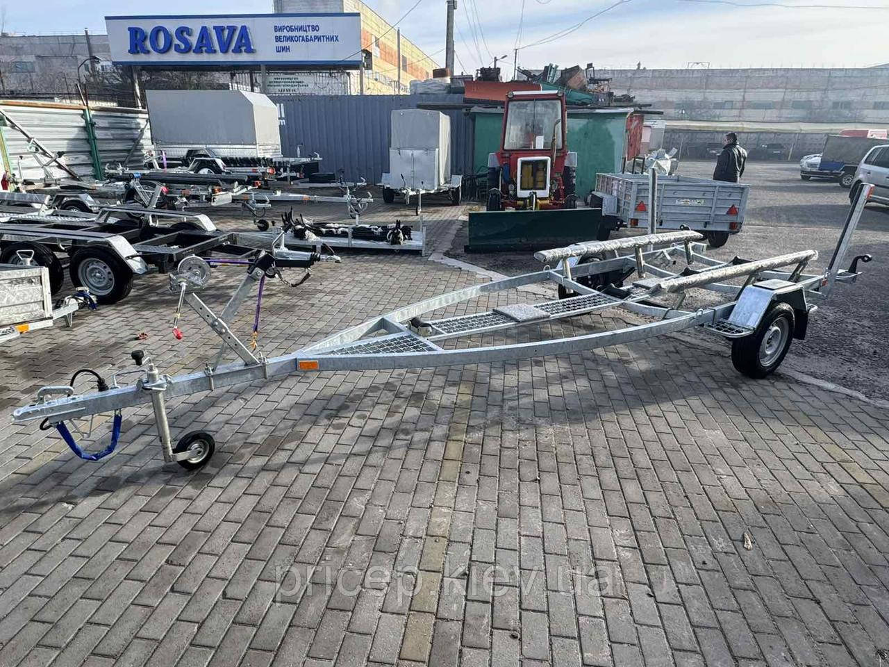 Лодковий причіп односний до 700 кг