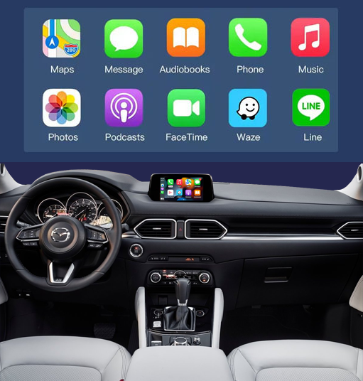 Комплект Apple CarPlay AndroidAuto Mazda CX-5 (2015–2020)