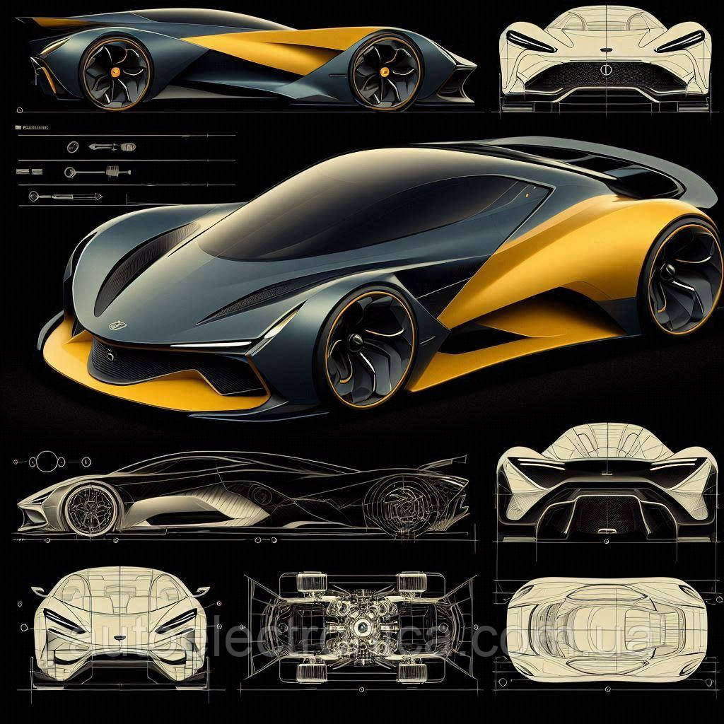 Картина на полотні "Futuristic Sports Car" | FSC.7.17