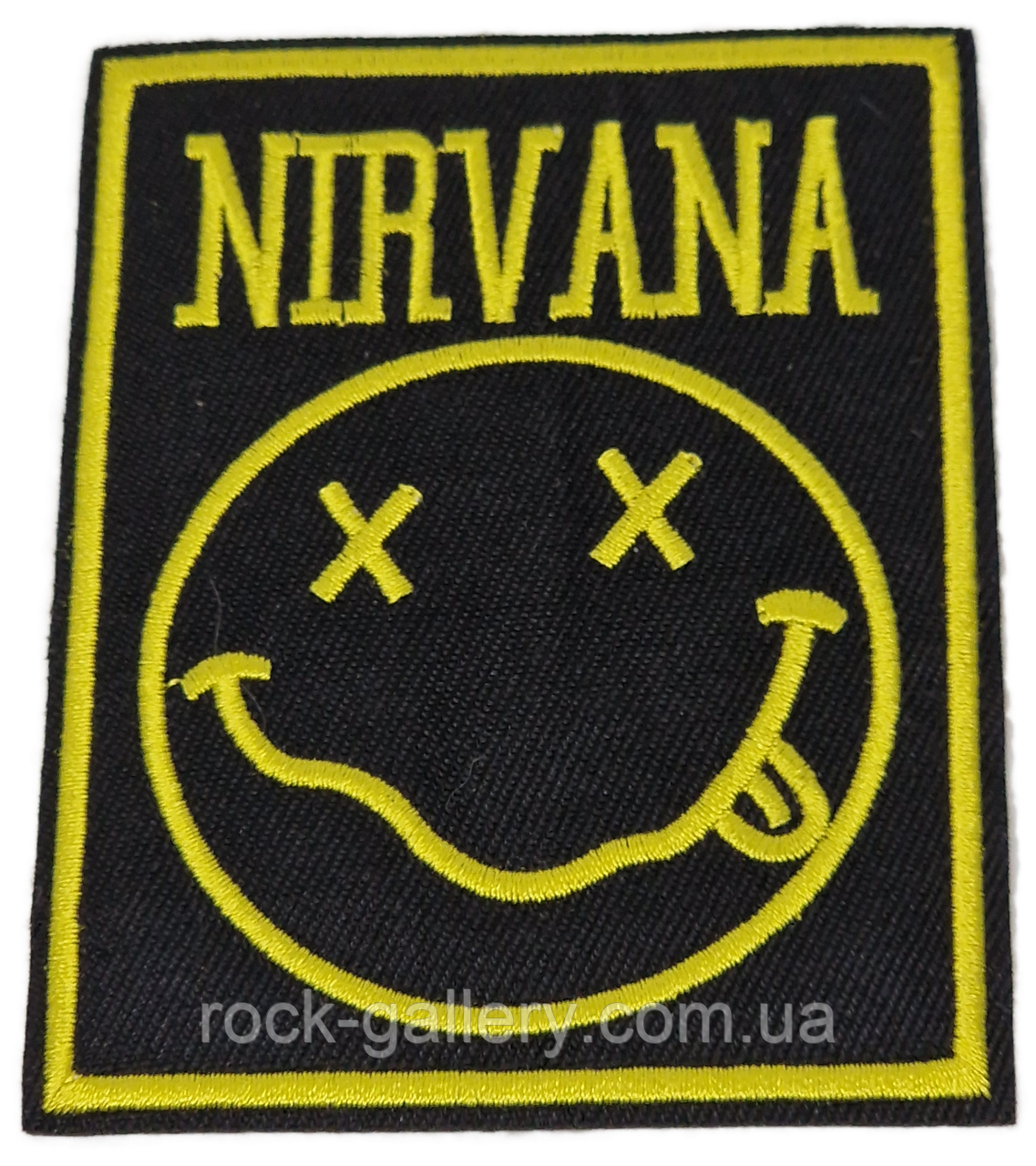 Нашівка термо з вишивкою "Nirvana" 9 см х 7 см, фото 1