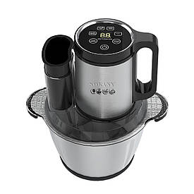 Чопер подрібнювач 600 Вт 6 лез з чашею на 3,5 літра м'ясорубка Sokany