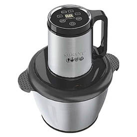 Чопер подрібнювач 800 Вт 4 леза з чашею на 3 літри м'ясорубка Sokany