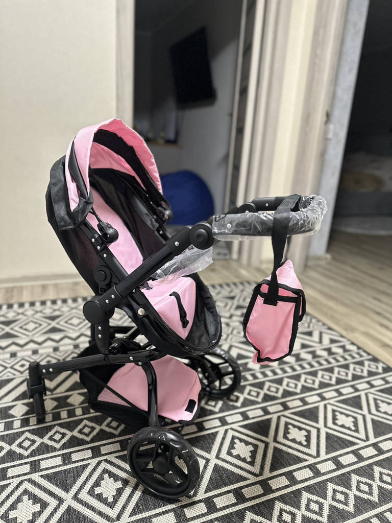 Коляска для ляльки 2в1 Carrello Fortuna 9695 PINK Рожева - фото покупців 2