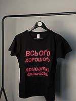 Футболка чорна "Всього хорошого, приватна власність"