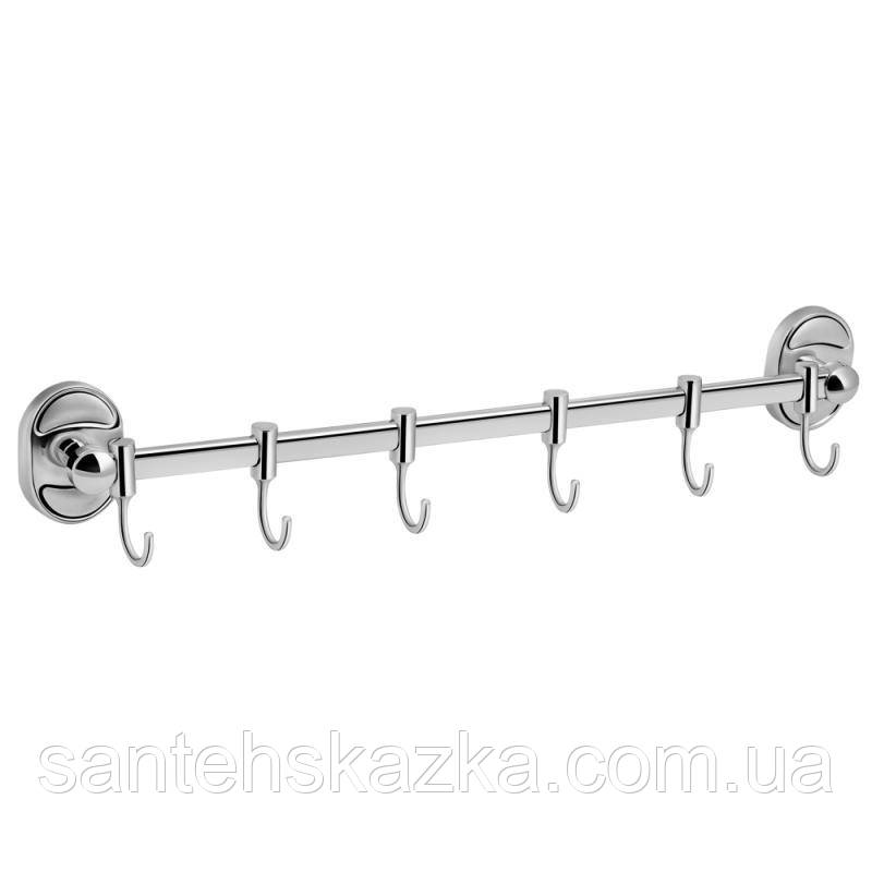 Тримач Lidz Oreo 0806 6 гачків LDORE0806CRM22177 Chrome, фото 1