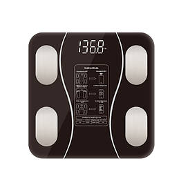 Ваги підлогові Sokany електронні до 180 кг синхронізація з телефоном Чорні