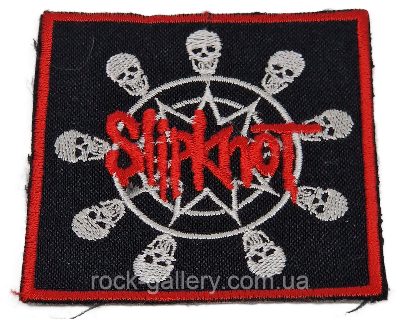 Нашивка з вишивкою " Slipknot" 7 см х 7 см