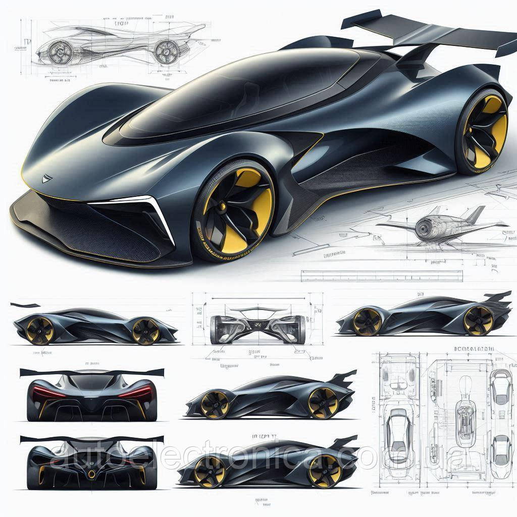 Картина на полотні "Futuristic Sports Car" | FSC.7.25