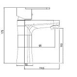 Змішувач для раковини Brinex 37W 001, фото 2