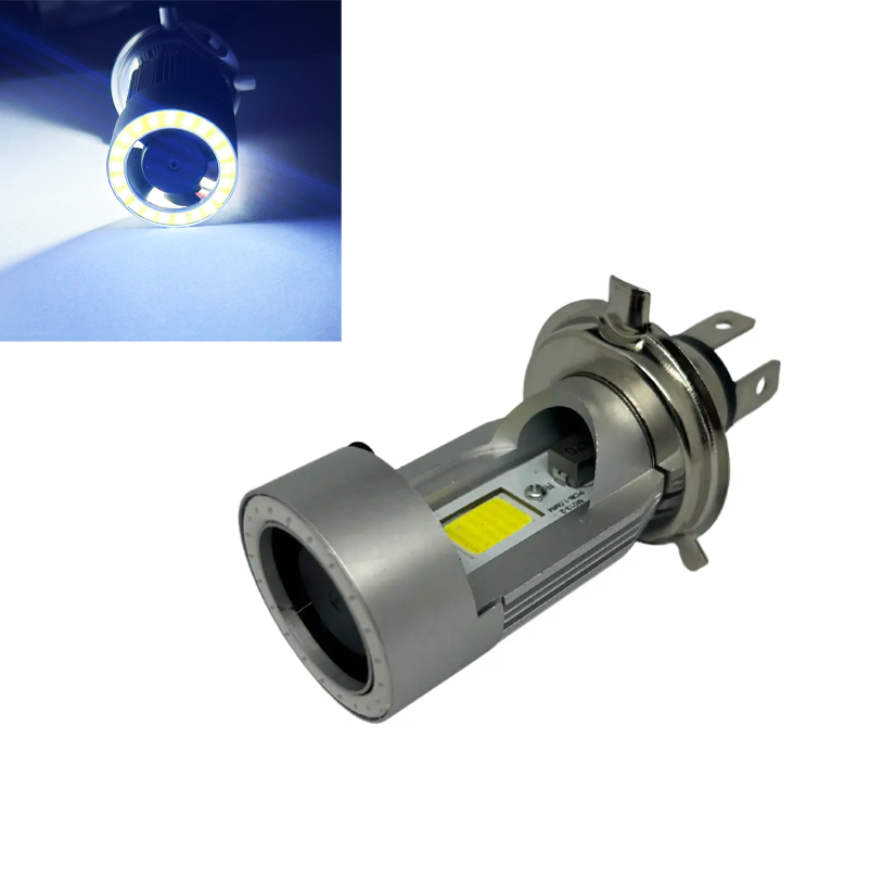 Мотолампа BSmart M6F LED цоколь H4 діод COB 12В 20Вт біла підсвітка