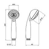 Лійка для ручного душу Lidz Niagara 18 75 мм округла LDNIA18CRM34802 Chrome, фото 2