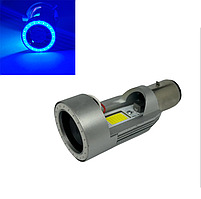 Мотолампа BSmart M6F LED цоколь H6 диод COB 12В 30Вт блакитна підсвітка