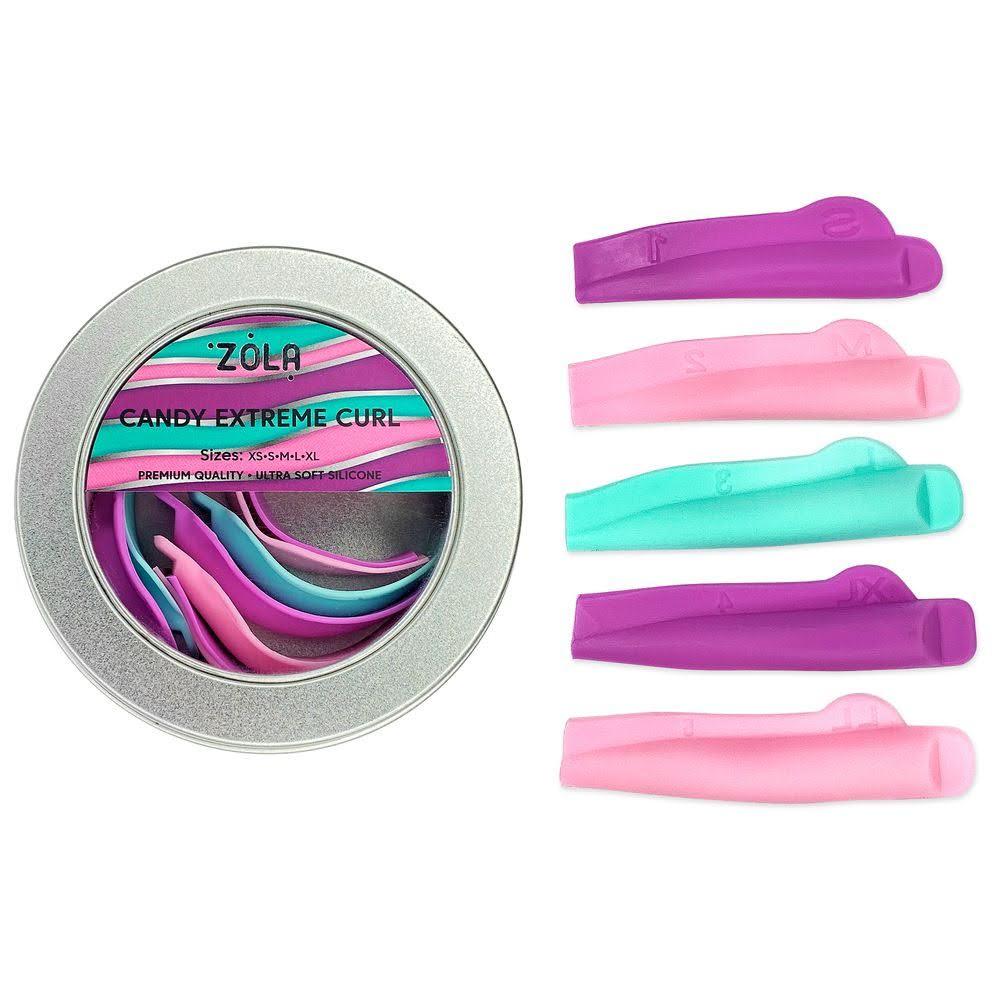 Zola валики Candy Extreme Curl (XS, S, M, L, XL) для ламінування вій (5 пар. уп.)