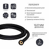 Шланг для ручного душу Qtap Hadice 1600 мм QT054BL43074 Black Matt, фото 3