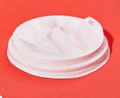 Кришка для паперових стаканів 77мм біла