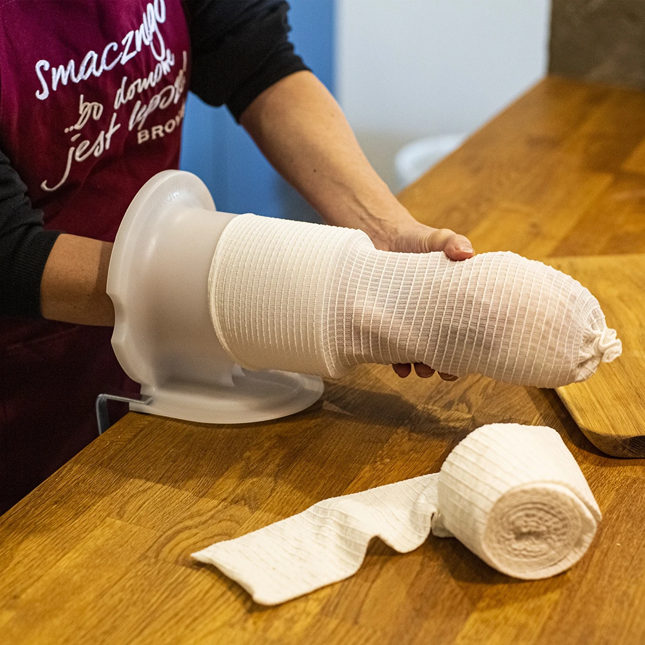 Ковбасна сітка Browin 12,5 см х 5 м, термостійка до 220°C для м’яса та сиру