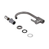 Змішувач для кухні U-подібний Brinex Pure 015F U-подібний Nickel BRIPUR015FNKL, фото 5