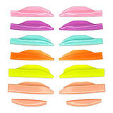 Zola валики Rainbow L-Curl (2S, 2.5M, 3L, 4XL, 4.5XLL) для ламінування вій (7 пар/уп.), фото 2