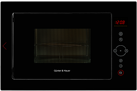 Вбудована мікрохвильова піч GUNTER & HAUER EOK 2502 з об'ємом 25 літрів і потужністю грилю 1000 Вт.
