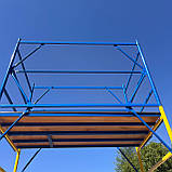 Вишка тура будівельна 1,2 х 2 м комплект 2+1 риштування на колесах, фото 6