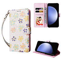 Чохол-книжка Color Book Leather для Samsung Galaxy S23 FE Blossoming Flowers