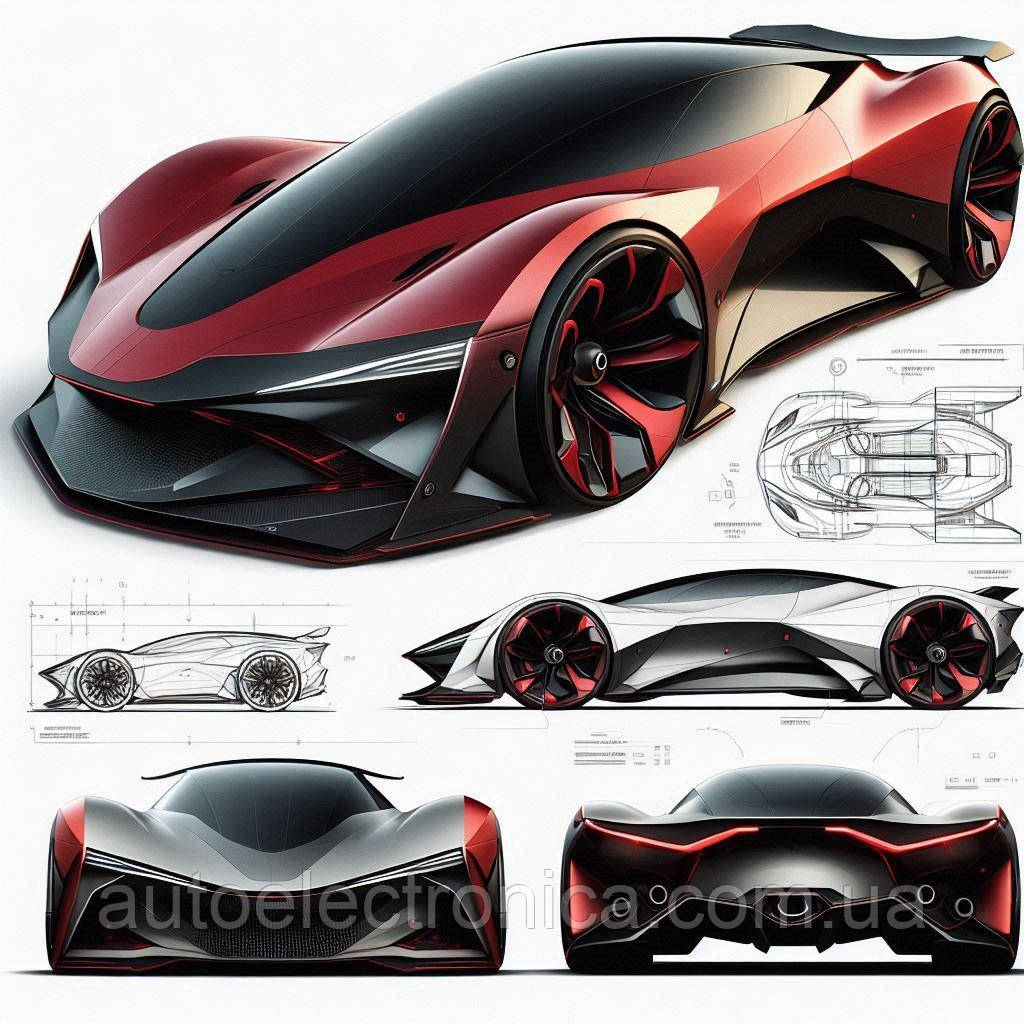Картина на полотні "Futuristic Sports Car" | FSC.7.36