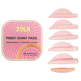 Zola валики Pinky Shiny Pads (XS, S, M, L, XL) для ламінування вій (6 пар./уп.)